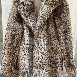 Leopard Faux Fur Jacket
